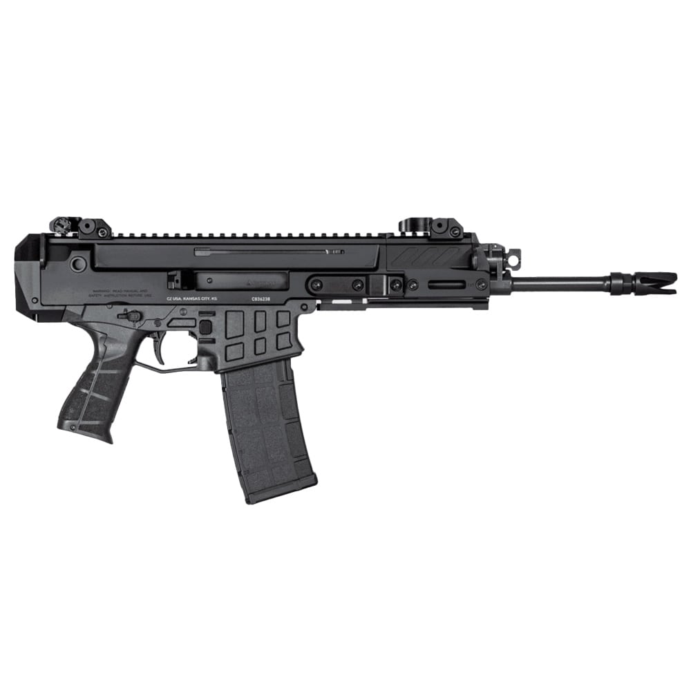 CZ Bren 2 MS 5.56x45 30rd 11" 1/2x28 Bbl Pistol w/Ambi Mag Release/Manual Safety, Iron Flip-Up Sights, SB Tactical Brace 91453