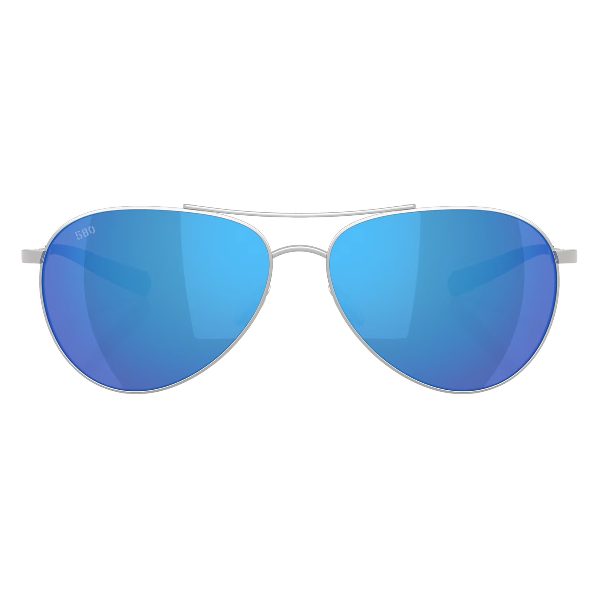 Costa Del Mar Piper Satin Silver Frame Blue Mirror 580G Lens  06S6003-60032058