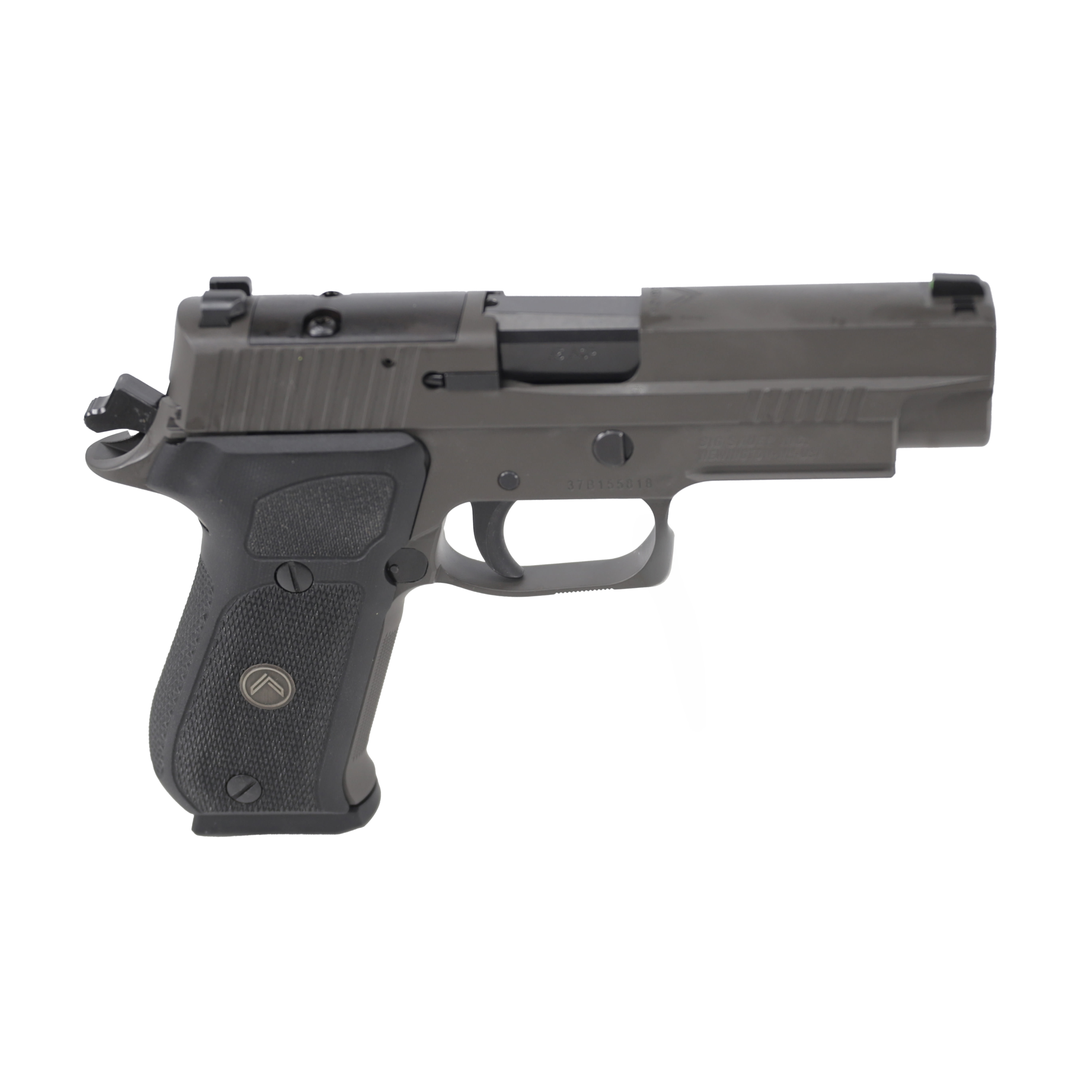 Sig Sauer P220 Full Size MA Compliant P220 .45 ACP 4.4" Bbl Leg Gry DA/SA XRAY3 Black G10 Grip SRT Pistol w/(3)8rd Steel Mags 220RM-45-LEGION-R2