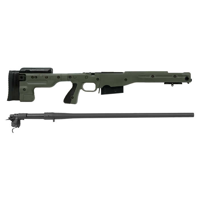 Remington 700P 5R 300 Win Mag with Accuracy International AT Green Fixed Chassis