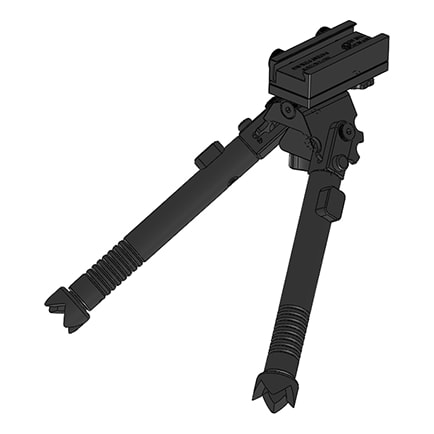 TRT Tactical Bipod, +/- 25 cant, +/- 30 swivel, metal claw feet BP-S-FM-C BP-S-FM-C