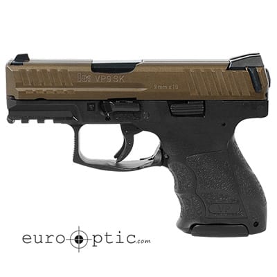 HK VP9SK Subcompact 9mm Midnight Bronze Handgun (2) 10rd Magazines 81000145