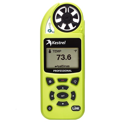 Kestrel 5200 Pro Environmental Meter w/ LiNK High Viz Green 0852LHVG
