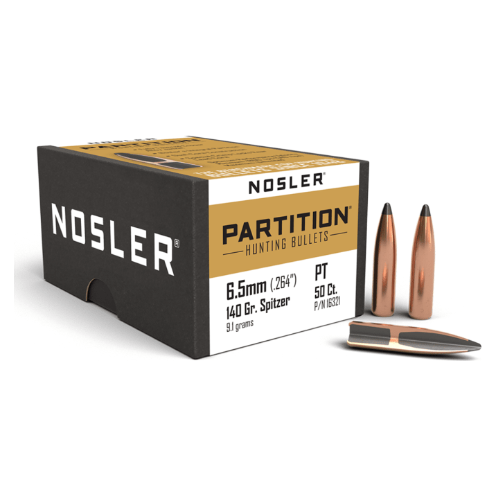 Nosler Partition P - 6.5mm 140g SP (50ct) Bullets 16321