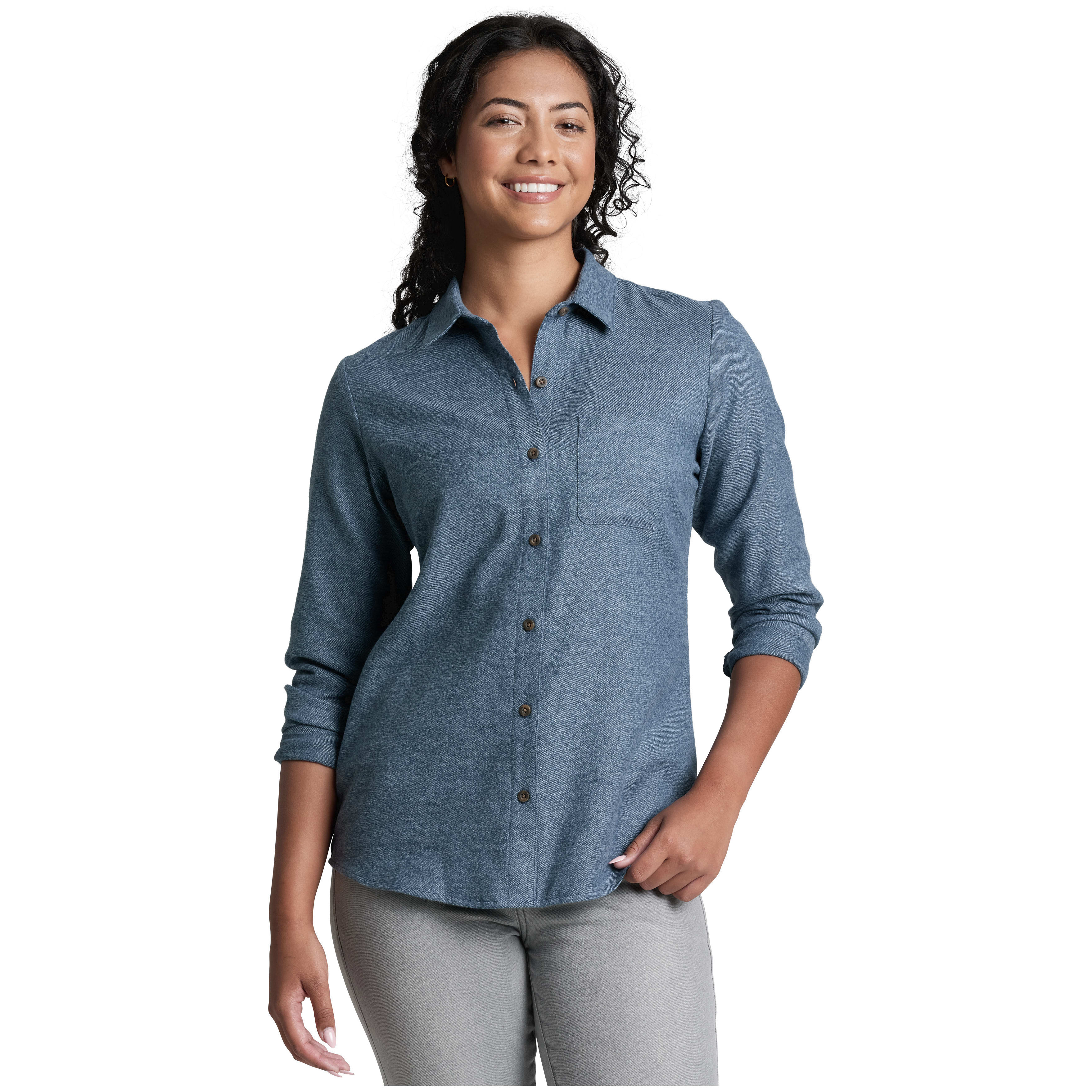 Kuhl Whisper Flannel Metal Blue Women's 8577-MTBL-W