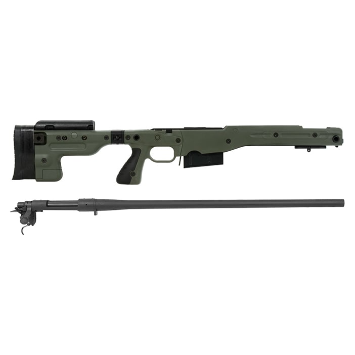 Remington 700P 5R 300 Win Mag with Accuracy International AT Green Folding Chassis