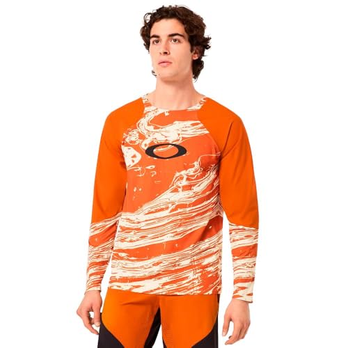 Oakley Seeker Airline LS Jersey Duality Swirl WH/BR FOA405430-9ZZ