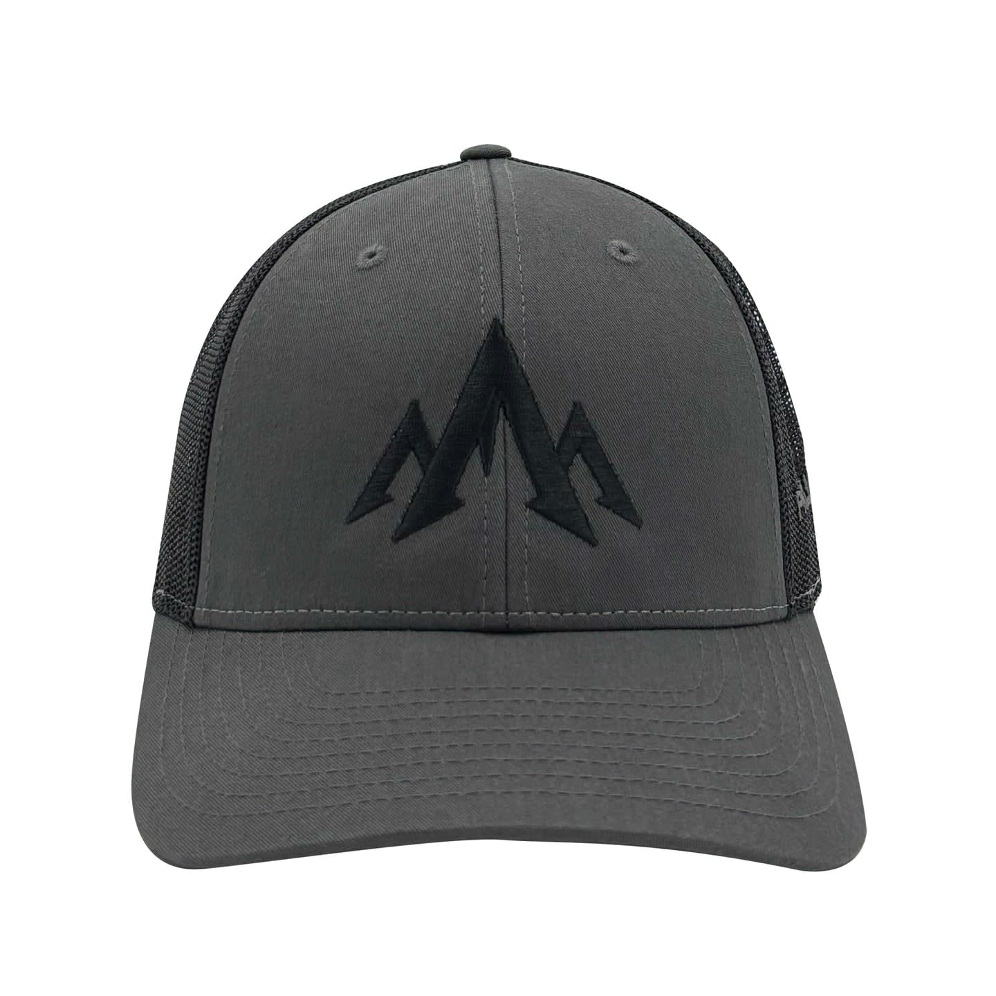 Pnuma Outdoors Mountain Icon Trucker Cap, Charcoal Color CP-MT-CH