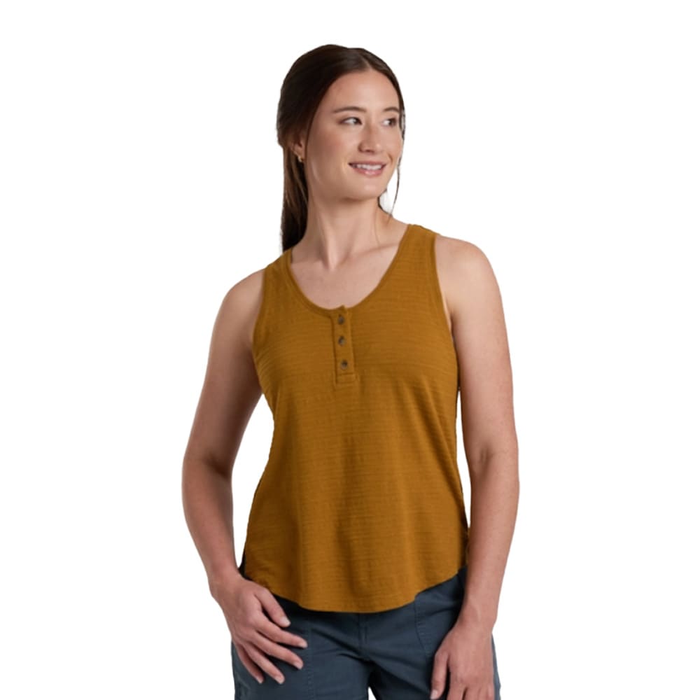 Kuhl Willa Henley Tank Sleeveless Bronze Women's 8540-BRZ-W