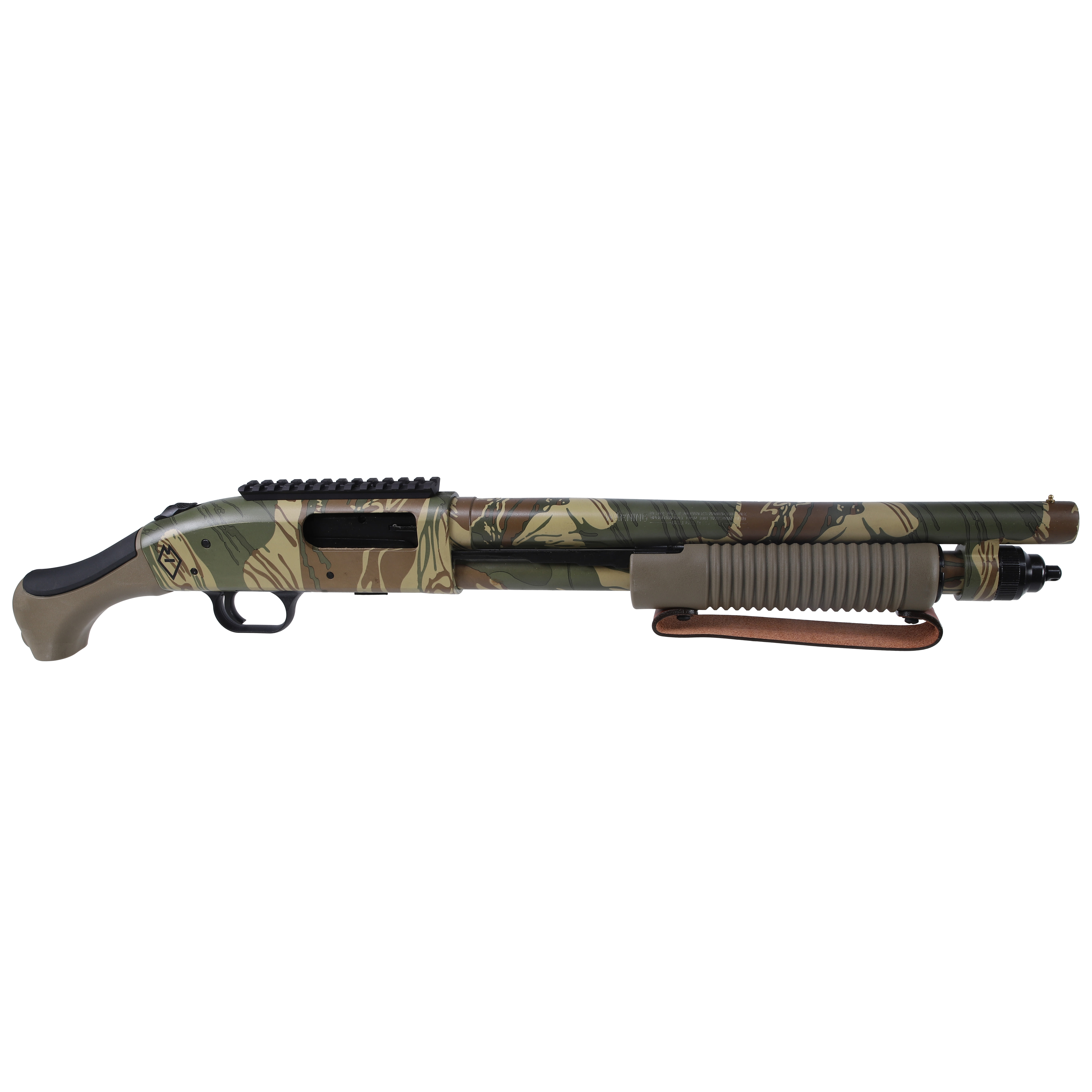 Mossberg 590 Bliksem 12ga 14.375" Bbl Cylinder Bore Bead Sight 3" Chamber 5+1 Compact FDE Pump-Action Shotgun 50632