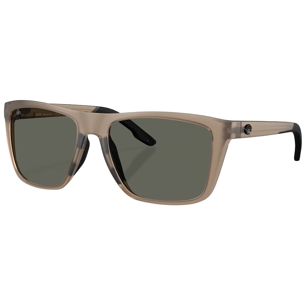 Costa Mainsail XL Men's Size 59 Injected Frame Matte Brown Smoke w/Gray 580G Lenses 06S9131-91310959