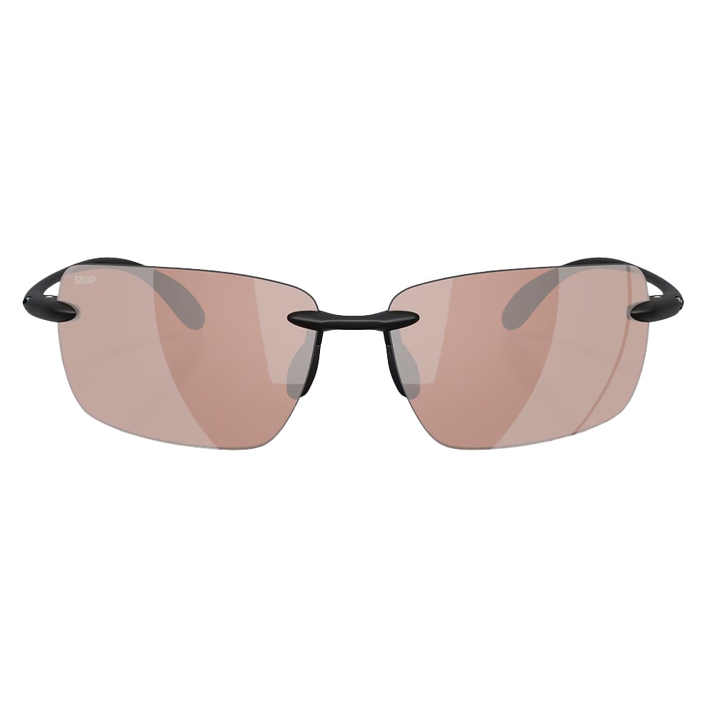 Costa Del Mar Gulf Shore Matte Black Frame CopperSilver Mirror 580P Lens  06S9074-90740666