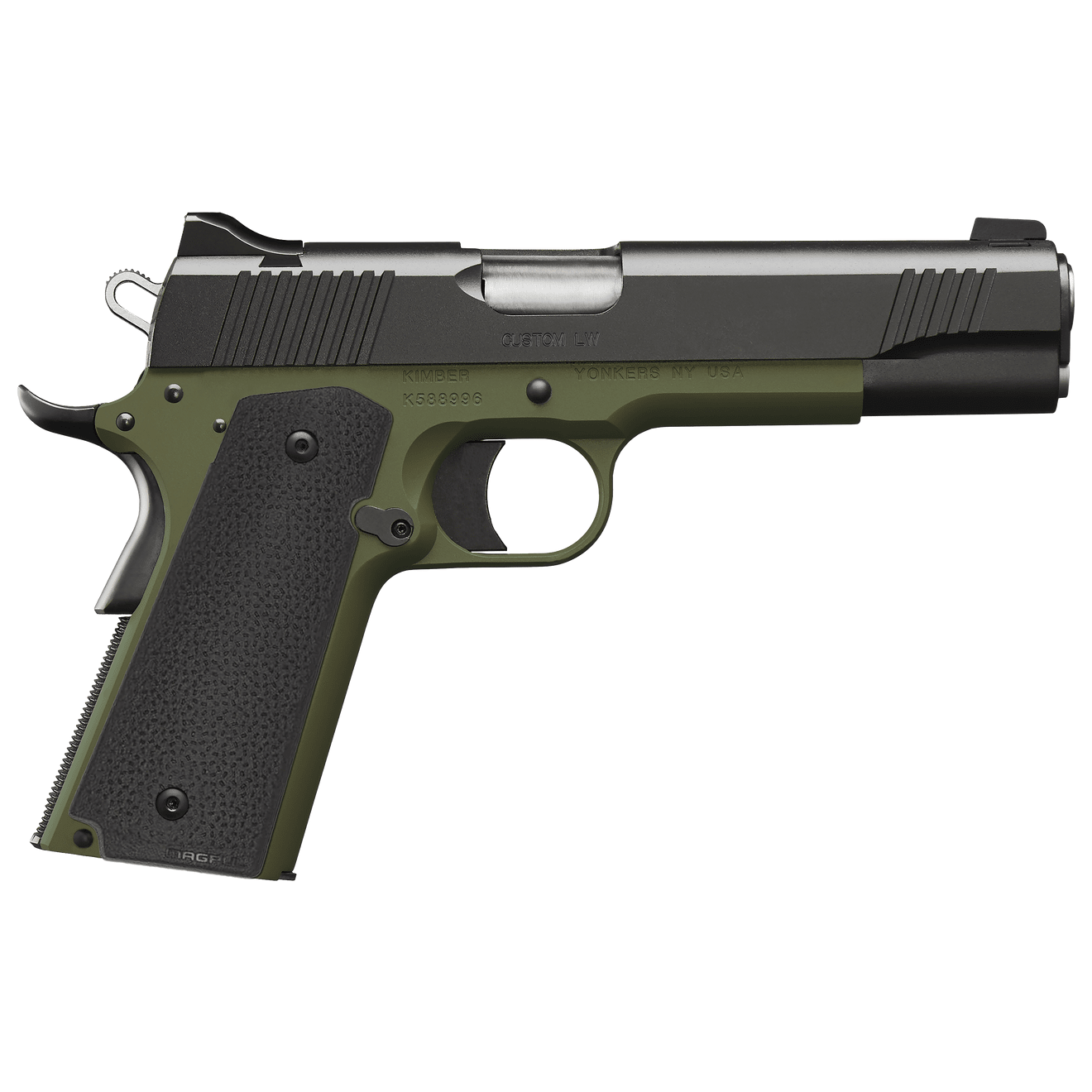 Kimber Custom LW 9mm 5" Bbl 1911 Ranger Green Pistol w/Magpul Grips 3000465