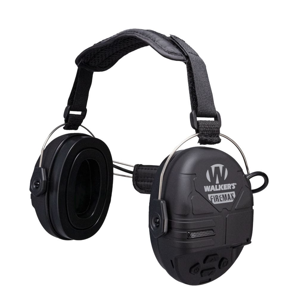 Walker's Firemax Behind The Neck Black Electronic Ear Ear Muffs GWP-DFM-BTN