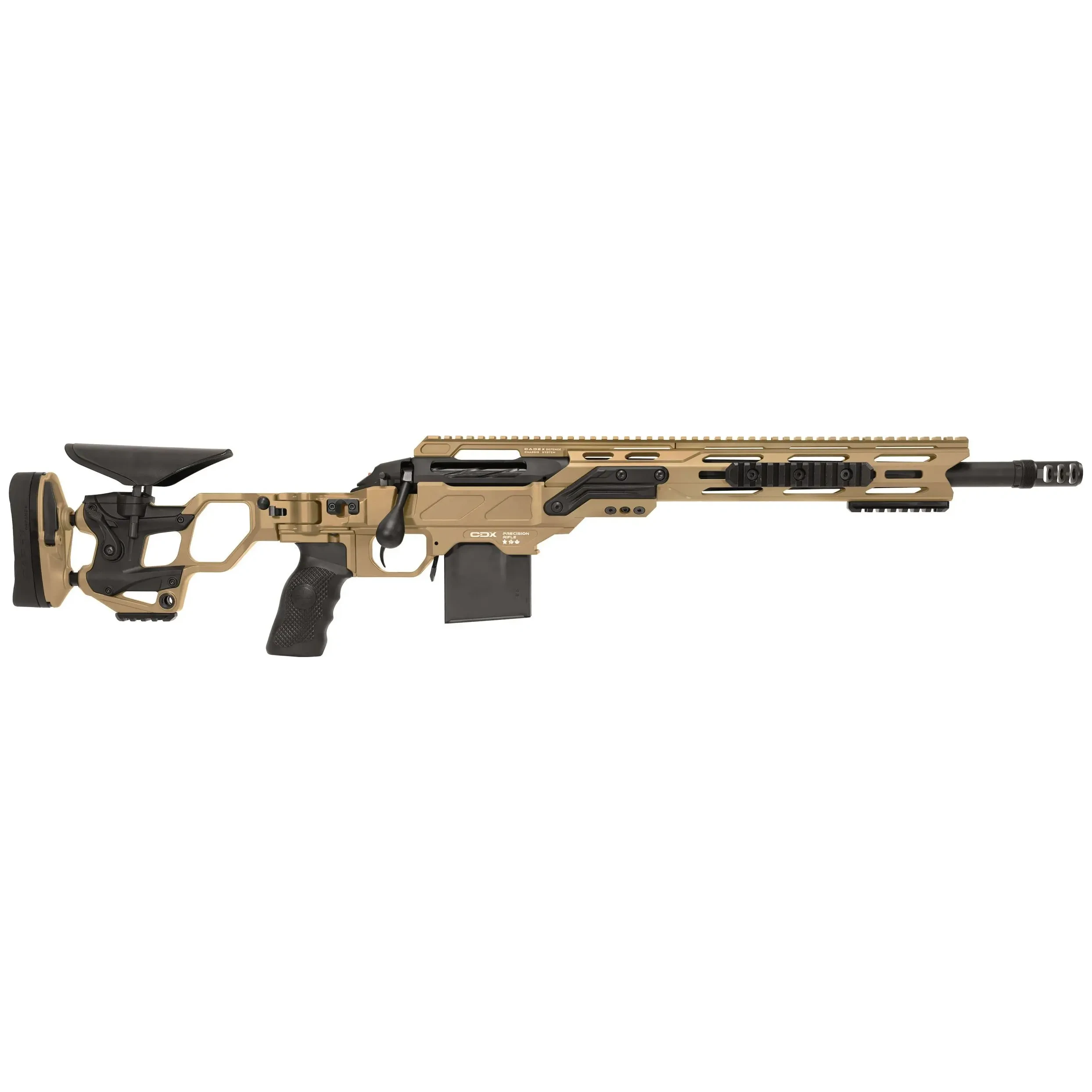 Cadex Defense CDX-SS SEVEN S.T.A.R.S. COVERT .308 Win 16.5" 1:10" Bbl MX2-ST Brake 10rd DS Hybrid Tan-Black Rifle CDXSS-COV-308-165-CP20-I2E1N-HTB