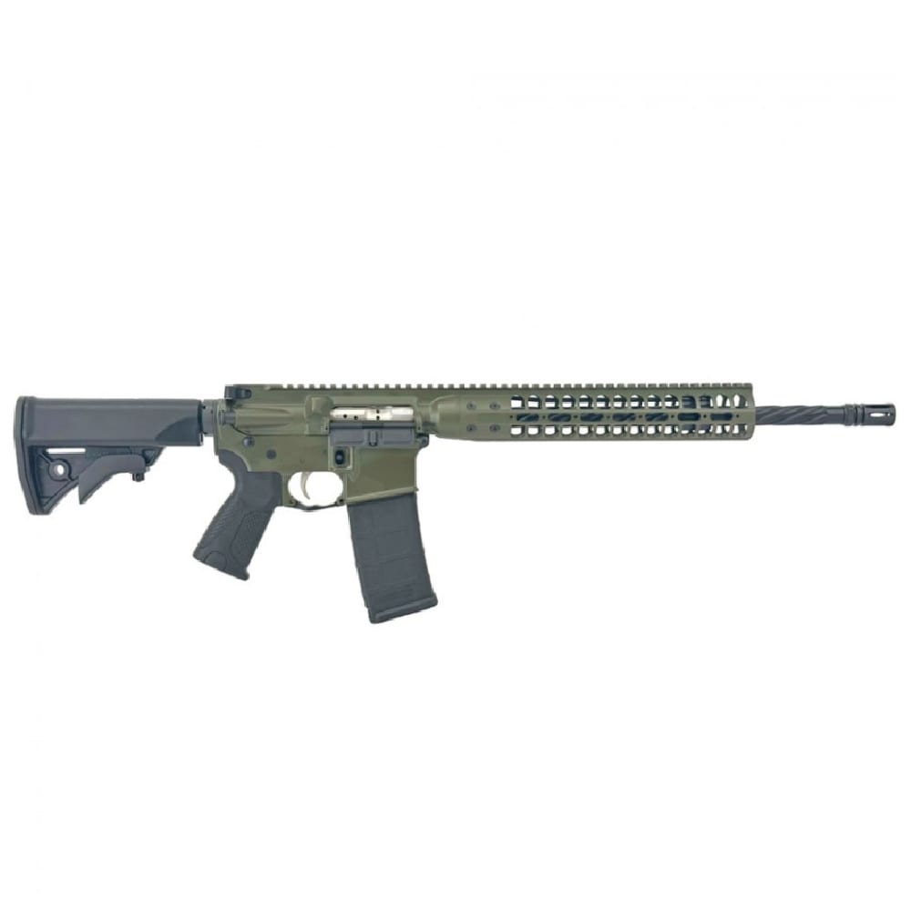 LWRC ICDI 5.56mm 16" 1/7" 1/2x28 TPI OD Green Discovery Impingement Discovery ICDIR5ODG16E