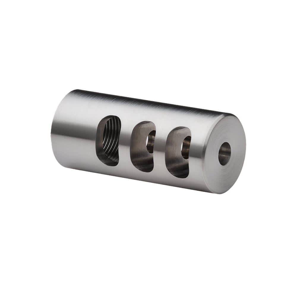 Hawkins Precision .687" 3 Port Round 1/2-28 Gunsmith Install Muzzle Brake 103-0687.1