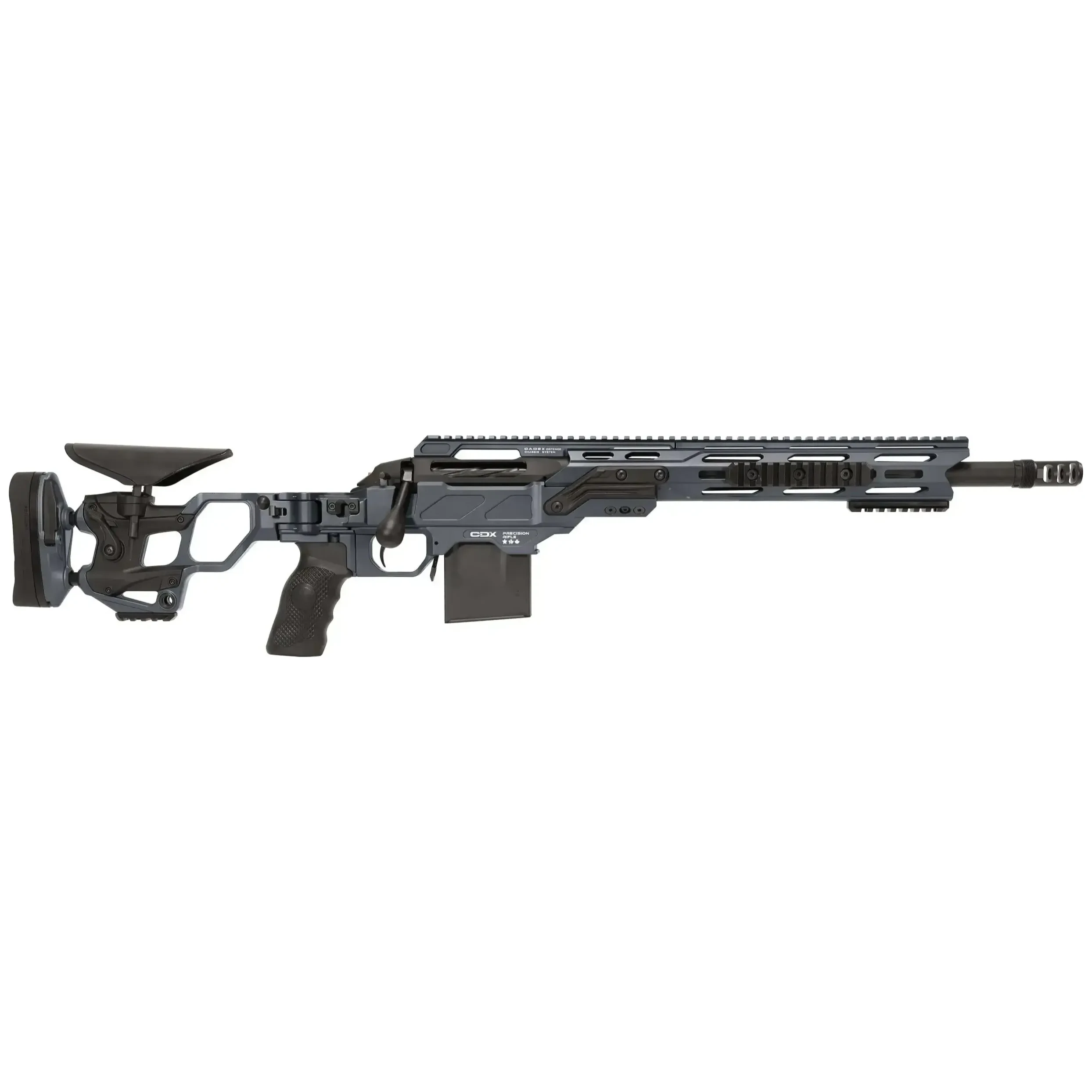 Cadex Defense CDX-SS SEVEN S.T.A.R.S. COVERT 6.5CM 16.5" 1:8" Bbl Hybrid Grey/Black Rifle CDXSS-COV-6.5-165-CP20-A2B1N-HGB