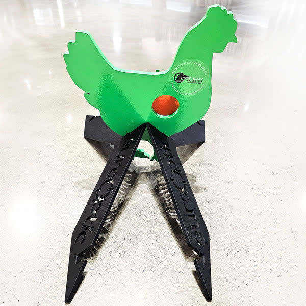 Precision Targets 3/8" Life-Size Chicken w/Reactive Vitals &amp; Stand 3-8-LSCRVS