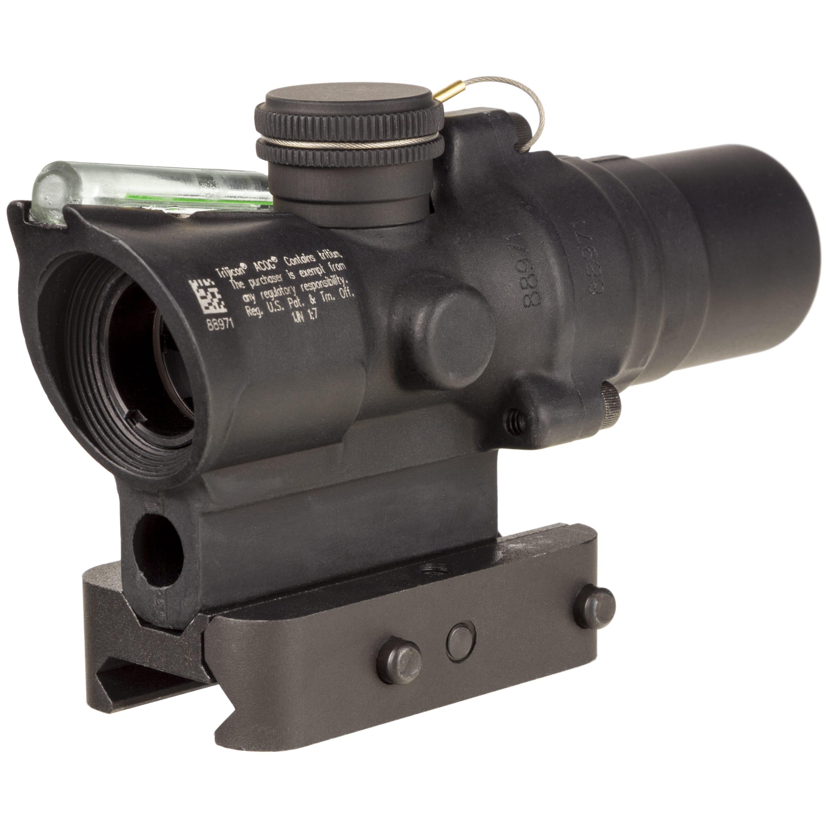 Trijicon Compact ACOG 1.5x16S Riflescope w/ Tritium & Fiber Optic Green Illumination, .223 RTR Horseshoe Reticle, Q-LOC Picatinny Mount TA44-C-400415