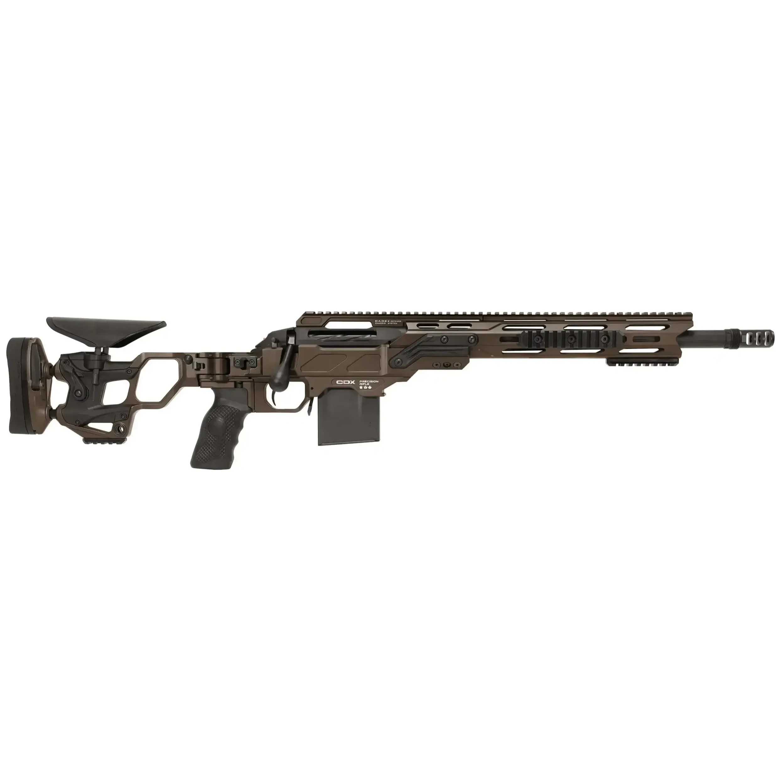 Cadex Defense CDX-SS SEVEN S.T.A.R.S. COVERT .308 Win 16.5" 1:10" Bbl MX2-ST Brake 10rd DS Hybrid SSV-Black Rifle CDXSS-COV-308-165-CP20-I2E1N-HSB