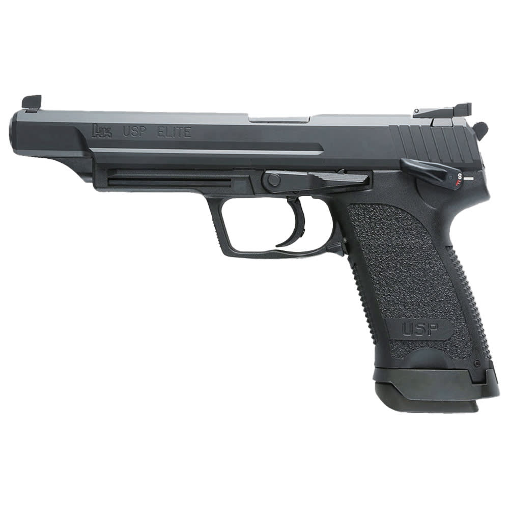 Heckler &amp; Koch USP Elite V1 9mm 6" Bbl DA/SA Safety/Decocking Lever on Left Pistol w/Jet Funnel &amp; (3) 18rd Mags 81001481