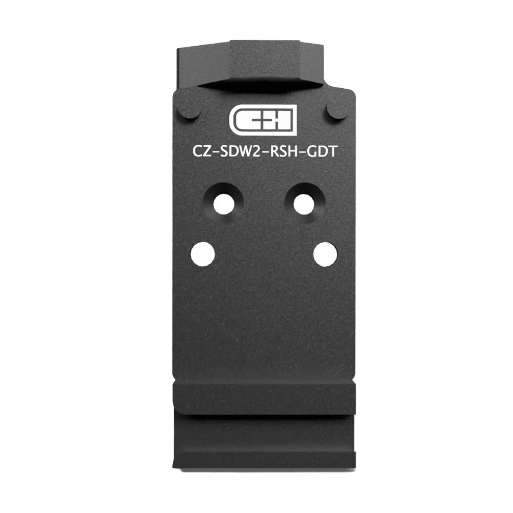 C&amp;H Precision CZ Shadow2 OR Plate For Trijicon (RMR/SRO) Holosun (407C/507C/507Comp/508T) C&amp;H(EDCXl/Comp) w/Glock Dovetail CZ-SDW2-RSH-GDT-ST