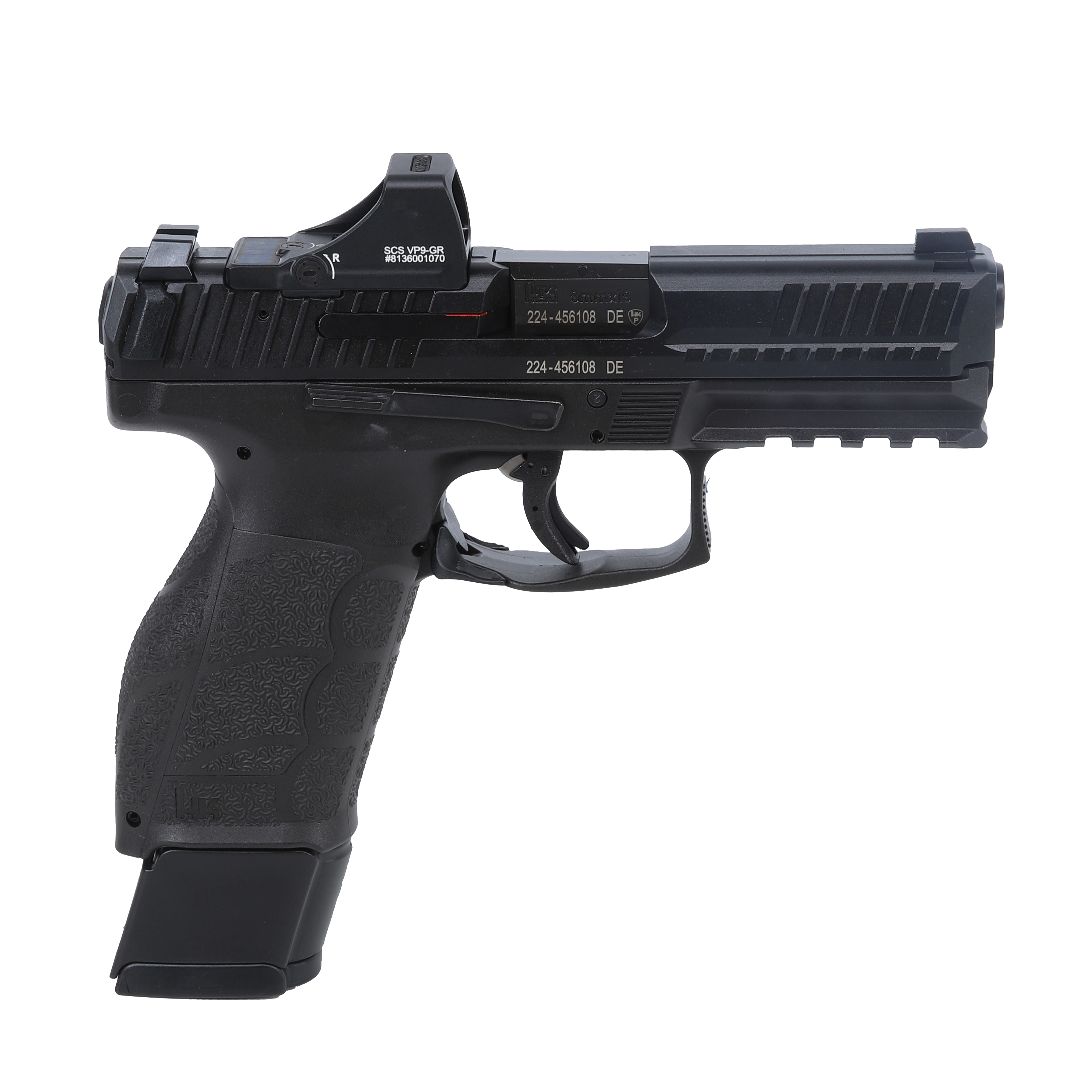 HK VP9A1 X Crossover 4.09" Barrel Optics Equipped Holosun SCS 17rnd Frame Pistol w/(1)17rd &amp; (1)20rd Mag 81001213