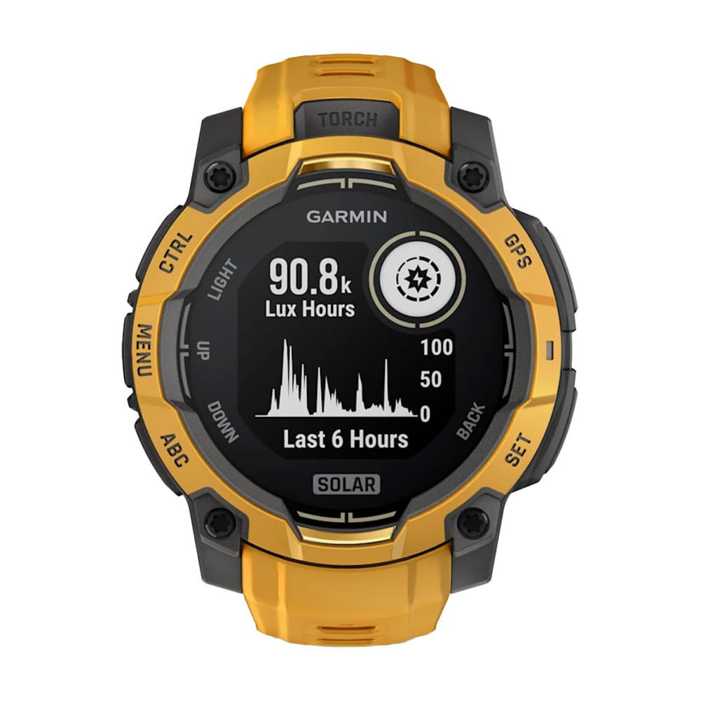 Garmin Instinct 3 50mm Solar Sunburst with Sunburst/Gray Silicone Band Smartwatch 010-02935-02