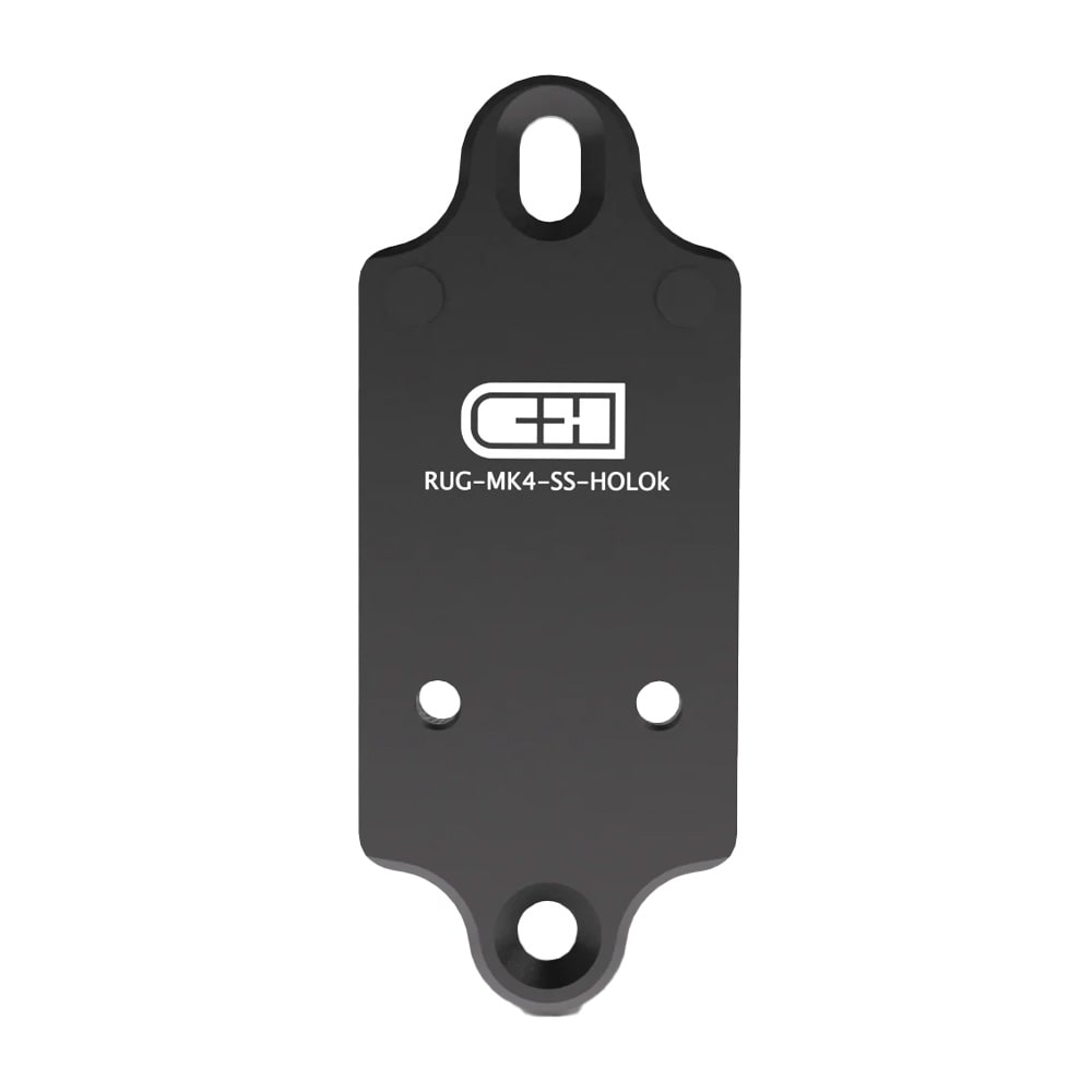 C&amp;H Precision Ruger Mk IV-Lite &amp; Silencer Shop Exclusive Plate For Holosun 407K/507K C&amp;H EDC RUG-MK4-SS-HOLOk