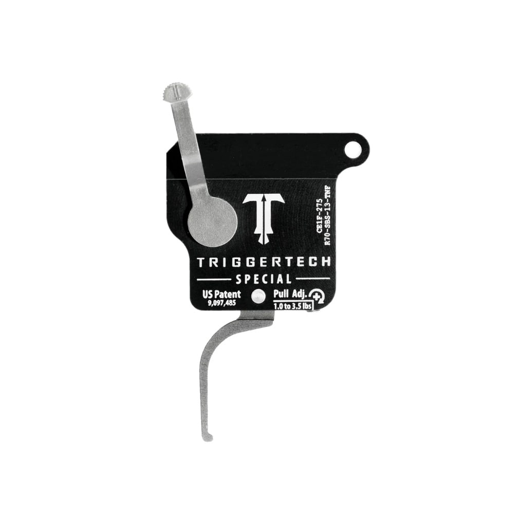 TriggerTech Rem 700 Clone Single-Stage Performance Stainless Field Clean Straight Flat 2.49-5 lbs Adj No Bolt Release Trigger R70-SBS-25-TNF