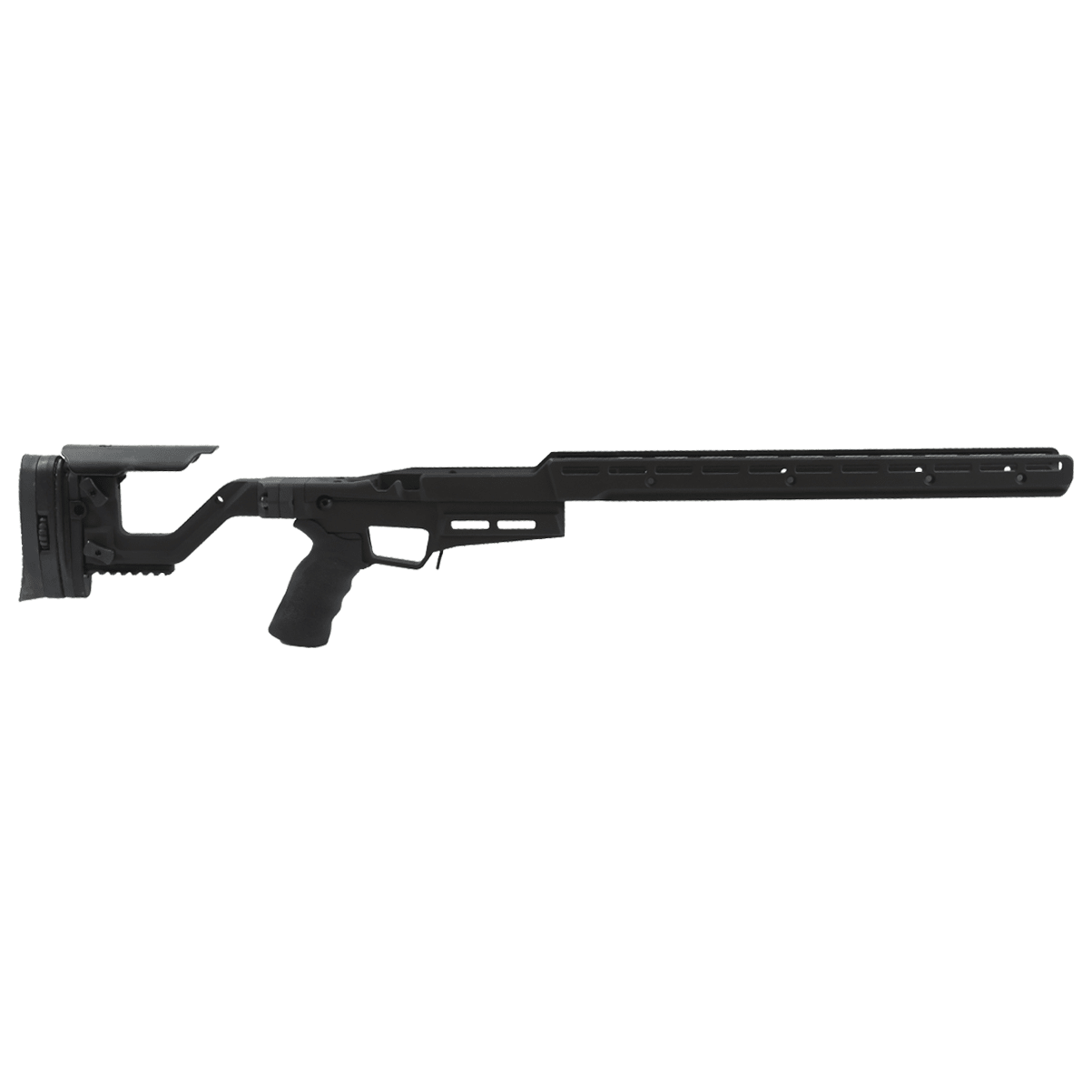 Accuracy International AT-X AICS Remington 700 Short Action Long Chassis M-LOK Black Folding Stock 30242FO-BL