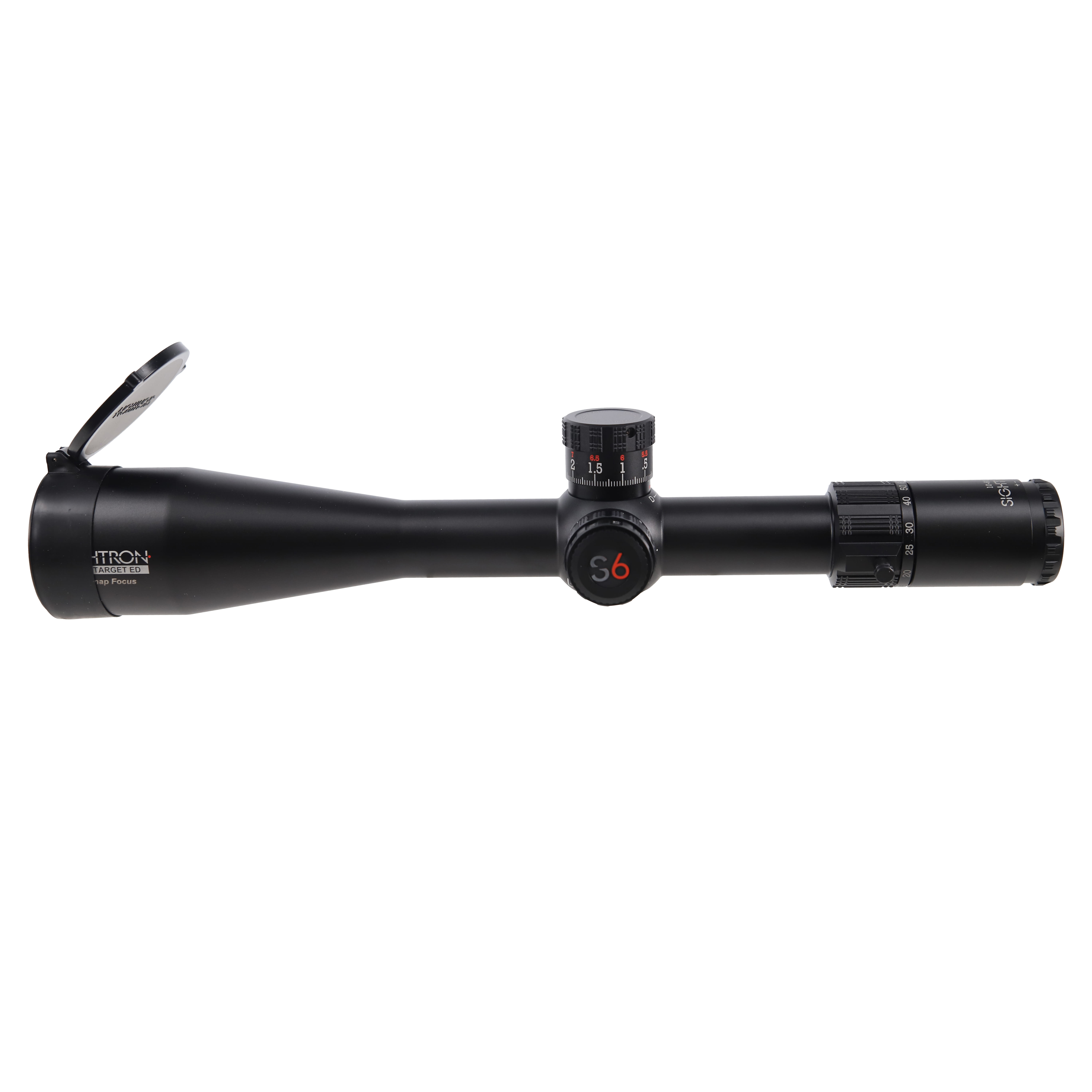 Sightron S6SSED1060X56ZSIRMH-FTNWSF 10-60x Magnification 56mm Objective Lense 34mm Tube SFP Illuminated Reticle Waterproof Riflescope 66018