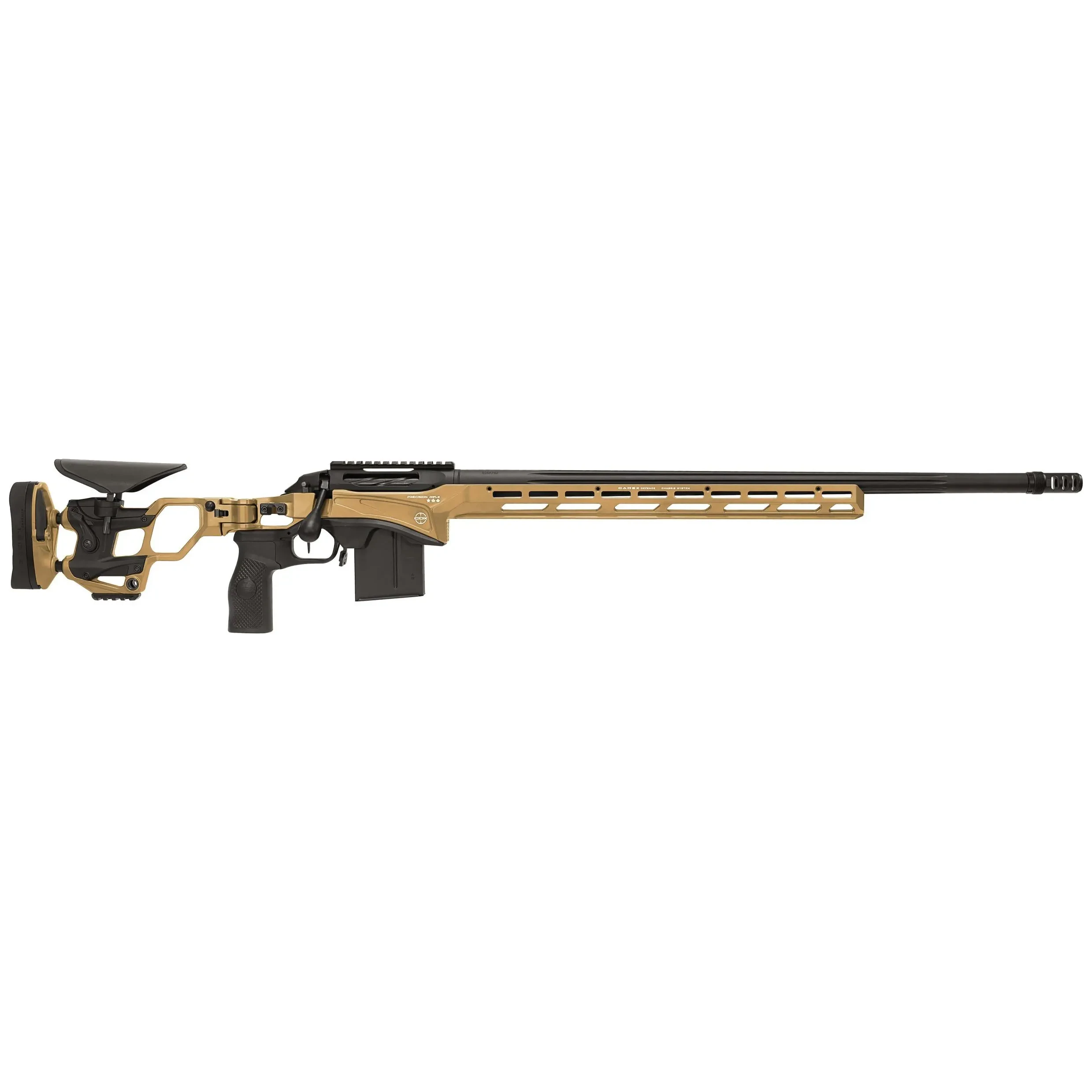Cadex Defense CDX-SS SEVEN S.T.A.R.S. PRO 6.5mm Creedmoor 26" 1:8" Bbl MX2-ST Brake 10rd DS Hybrid Tan-Black Rifle CDXSS-PRO-6-5-26-CP20-I2B1N-HTB
