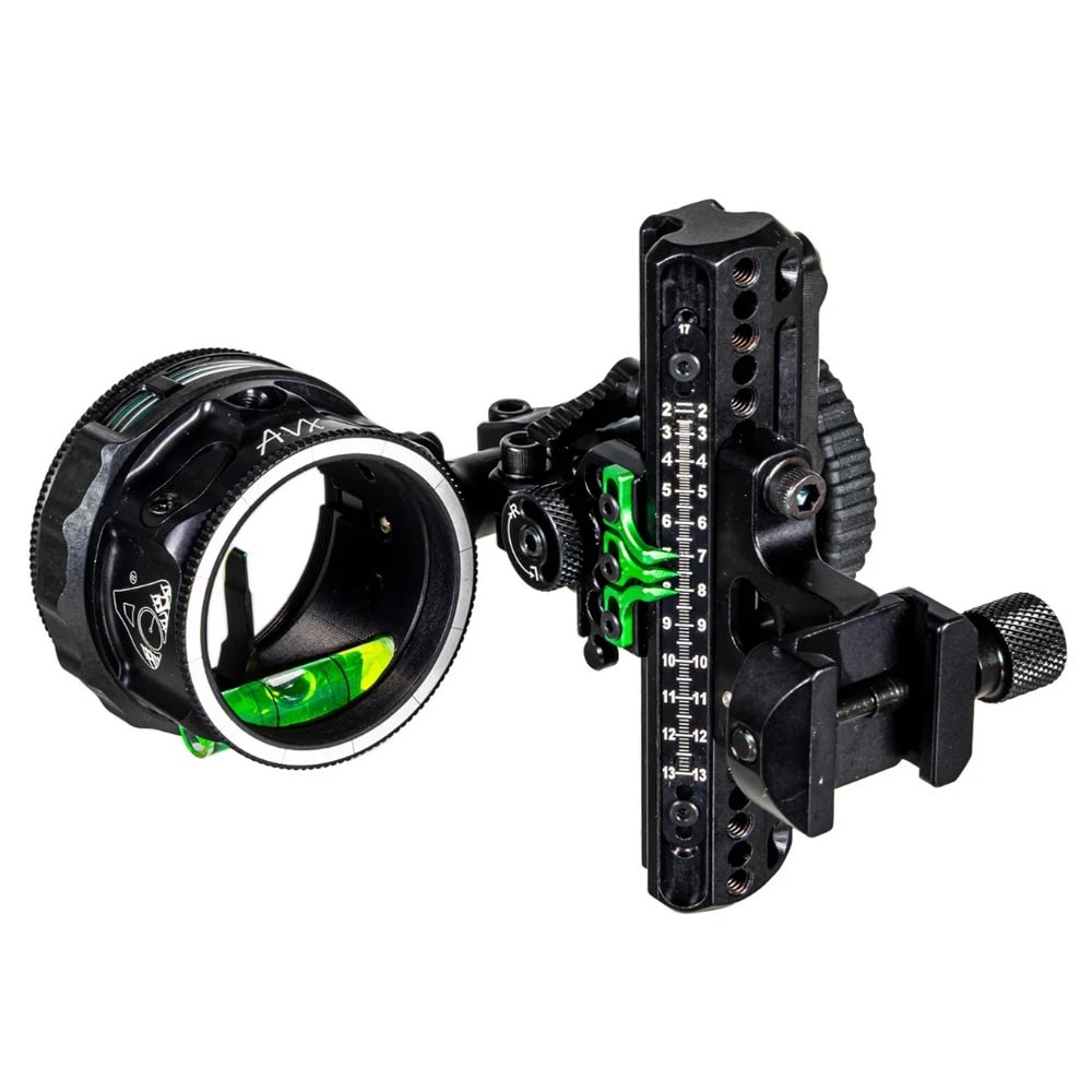 Driver Plus Slider Sight - Picatinny - w/ AVX-41 Scope - Single Pin- .010 Green Fiber - Stealth ADVP-P110-4GA