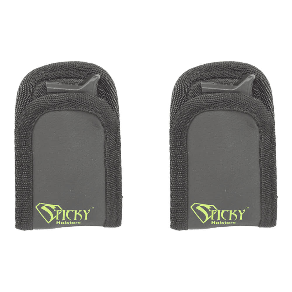 Sticky Holsters 2 Pack IWB/Pocket Magazine Carrier for Smaller and Single Stack Mags Mini Mag Sleeve MMSx2