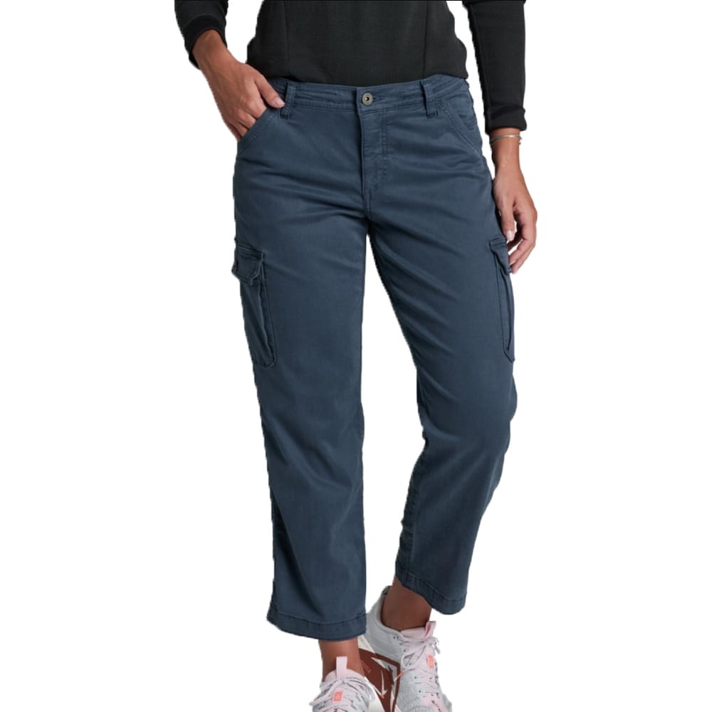 Kuhl Kultivatr Kargo Crop Pants Metal Blue Women's 6412-MTBL-W