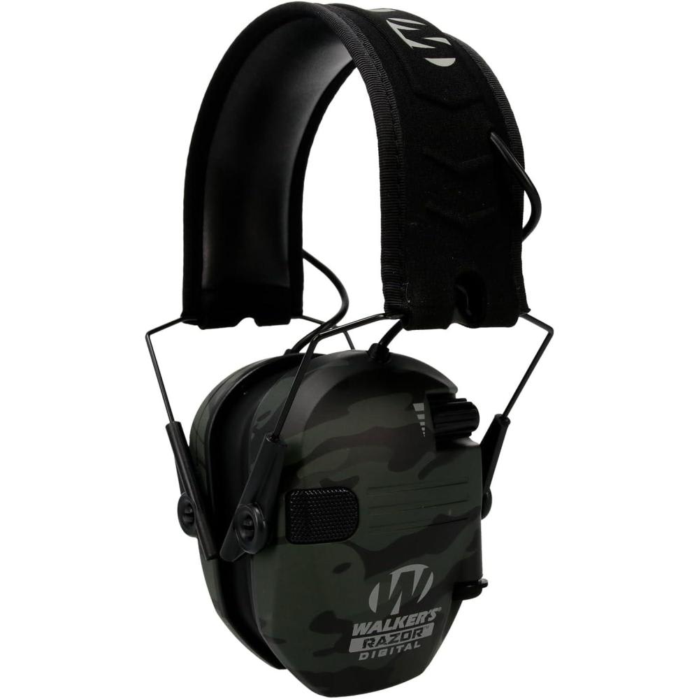 Walker's Razor Digital Muff Multicam Camo Grey Electronic Ear Ear Muffs GWP-DRSEM-MCCG