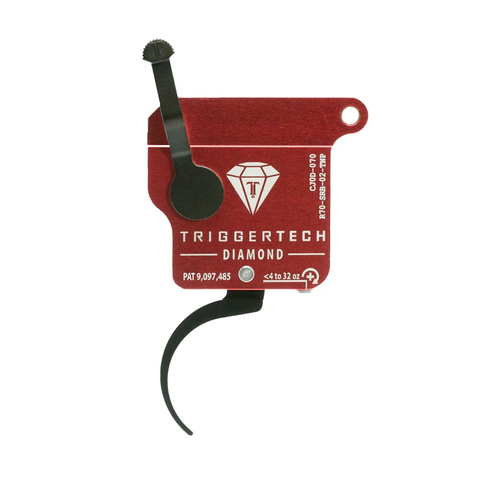 TriggerTech Diamond Trigger for Tikka T3, T3x, &amp; T1x 4oz-32oz Adj Pull Weight, Pro-Curve Lever, RH Red ZCT, CLKR, TKR Technology TI0-SRB-02-TNP