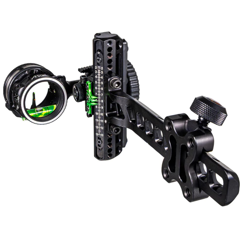 Driver Plus Slider Sight - Picatinny - w/ AVX-31 Scope - Single Pin- .019 Green Fiber - Stealth ADVP-P119-3GA
