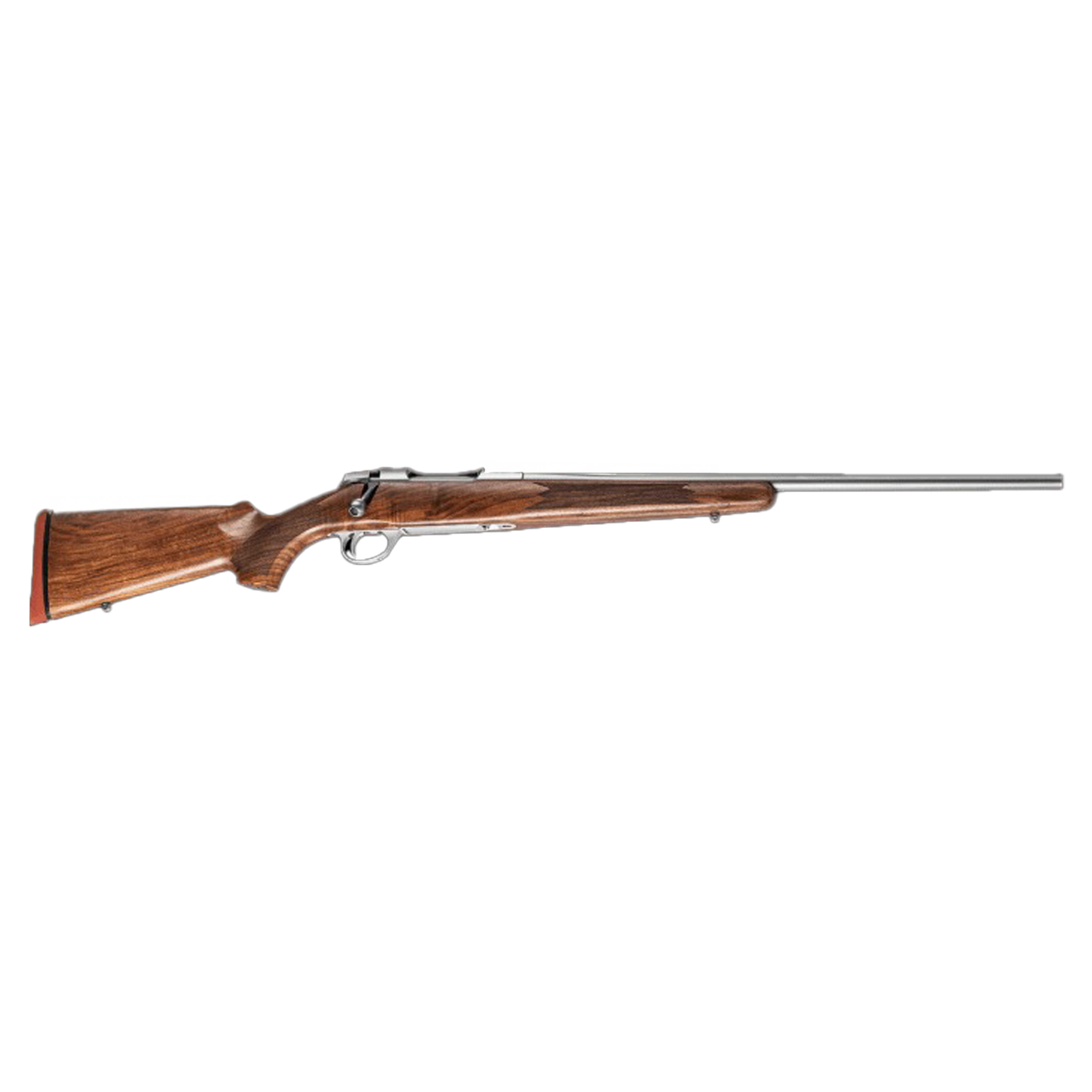 Sako 90 Hunter Stainless Steel 7MM RM No Sights 24.5  BBL 1:9  TPI RH Std Trig 4RD Wood / Oiled Brown J05362