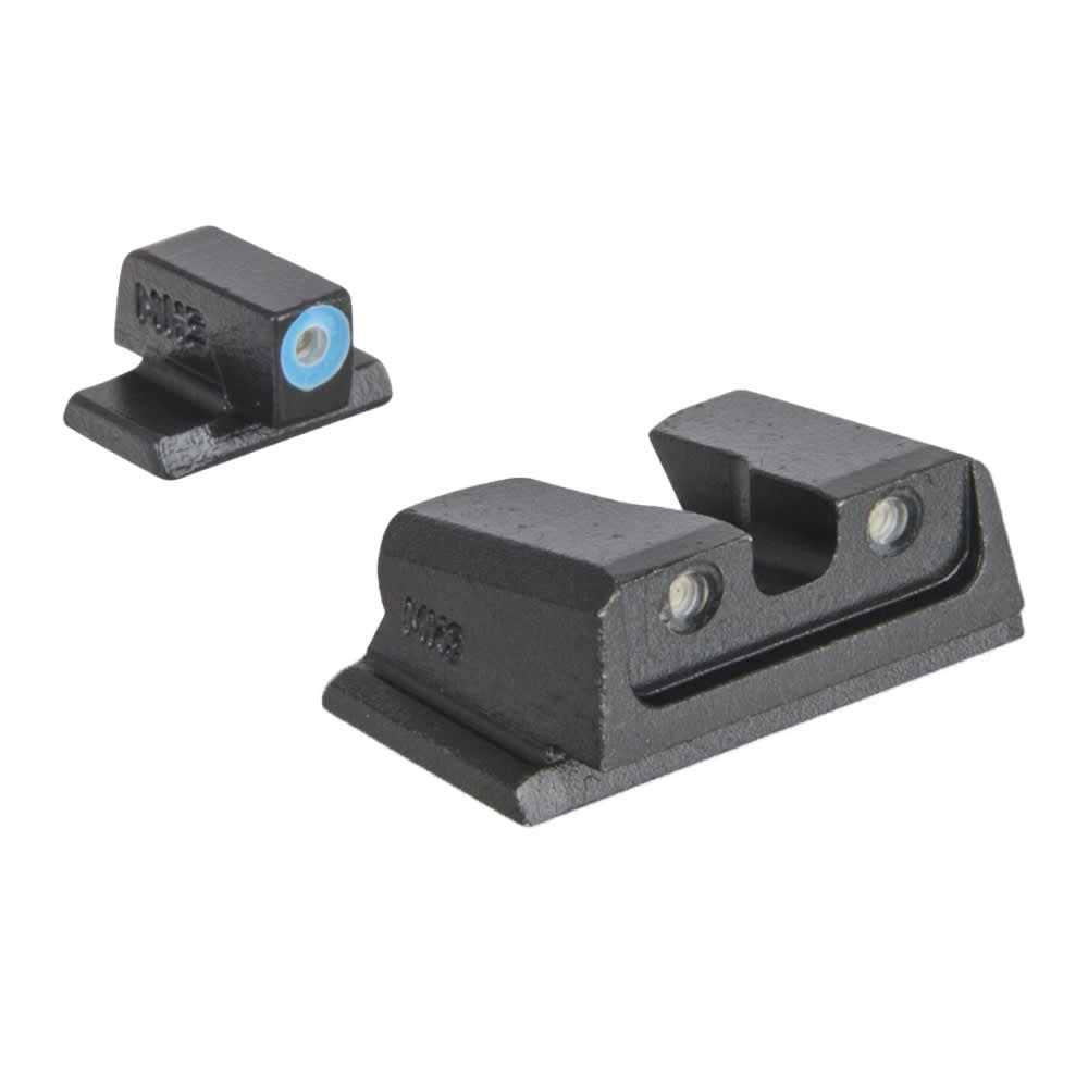 Meprolight USA Hyper-Bright Plus Green Tritium Front &amp; S&amp;W M&amp;P (Non-Optics Ready Models SD/SDVE Blue Ring Sights 417663141