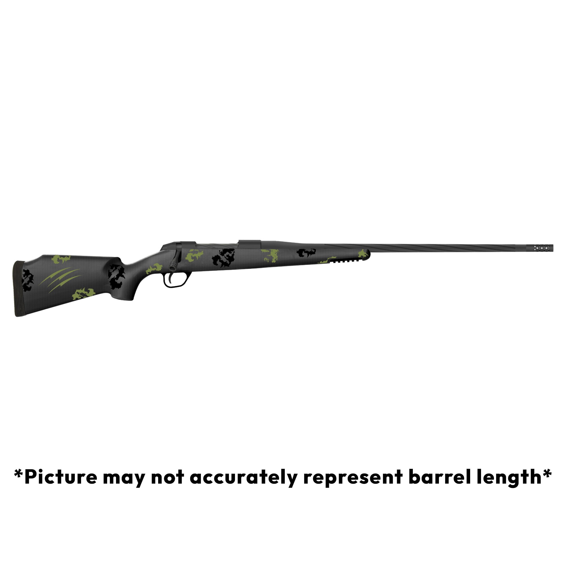 Fierce Firearms Twisted Rage 7mm Rem Mag 24" Bbl Black/Forest Rifle FRG7RM24BF