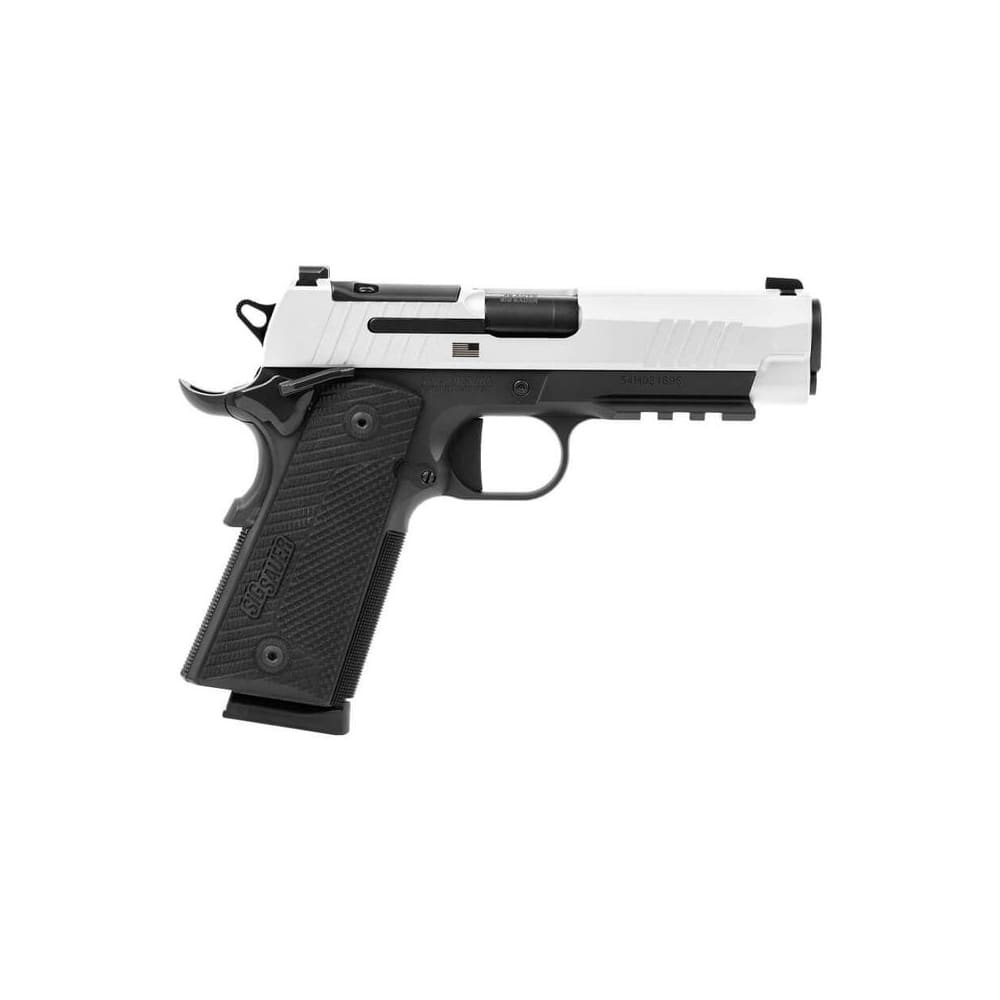 Sig Sauer Ltd Edt Freedom Series 1911 .45 ACP 4.2&quot; Bbl X-Series 2-Tone SAO X-Ray 3 OR G10 Grip Pistol w/(2) 8rd Steel Mags TPUSA 1911XCA-45-TWXR3-TP