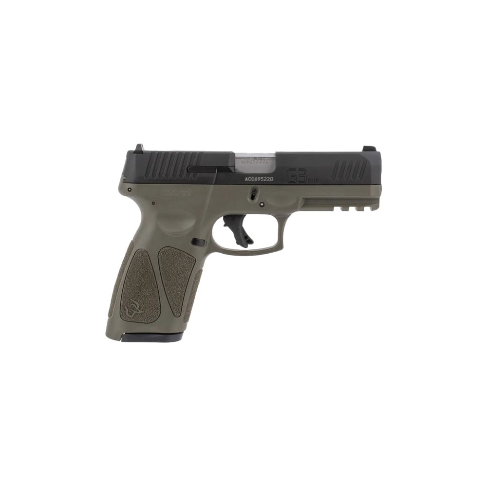 Taurus G3 9mm 4.0" Bbl BR/MS Green Pistol w/(1) 15rd & (1) 17rd 1-G3B94BB-img-0
