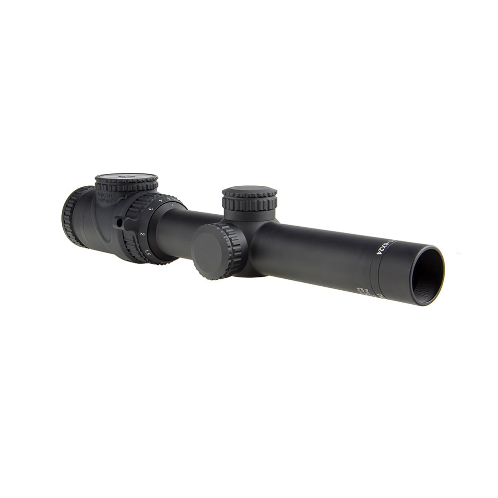 Trijicon AccuPoint 1-6x24mm SFP German #4 Crosshair w/Green Dot 30mm Matte Blk Riflescope TR25-C-200083