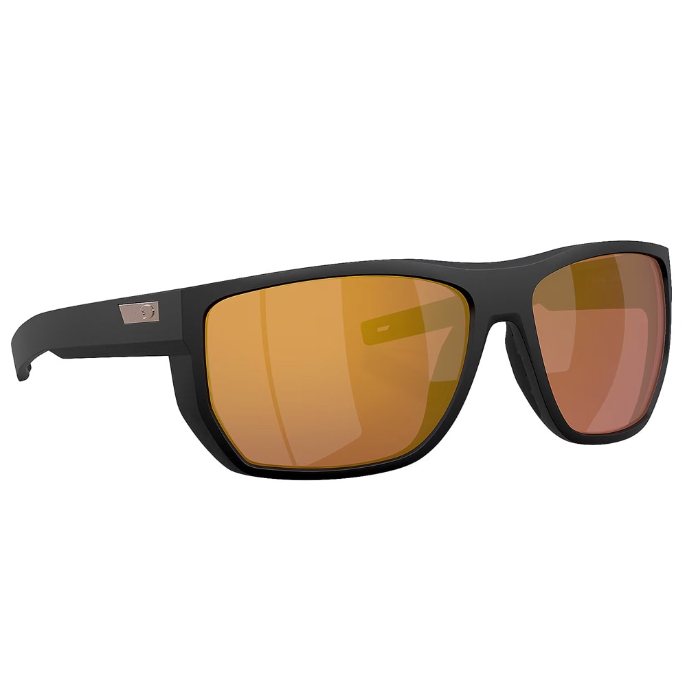Costa World Ocean Day Santiago Netplus Black Frame Sunglasses W/Gold Mirror 580G Lenses 06S9085-90850663