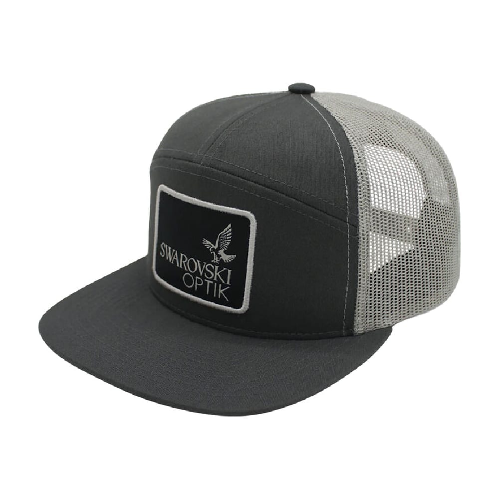 Swarovski THL Black/Gray 7 Panel Patch Hat 60103