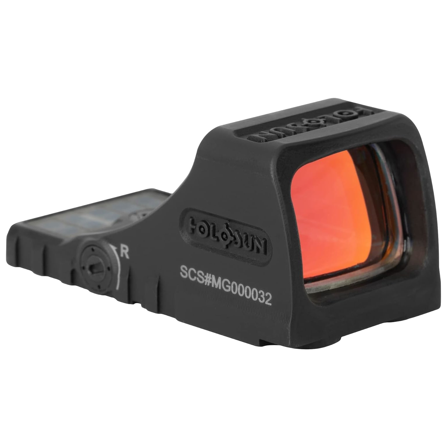 Holosun SCS-MOS Multi-Reticle 32MOA Green Circle &amp; 2MOA Dot MOS Pistol Cut Solar-Charging Reflex Sight SCS-M-GR