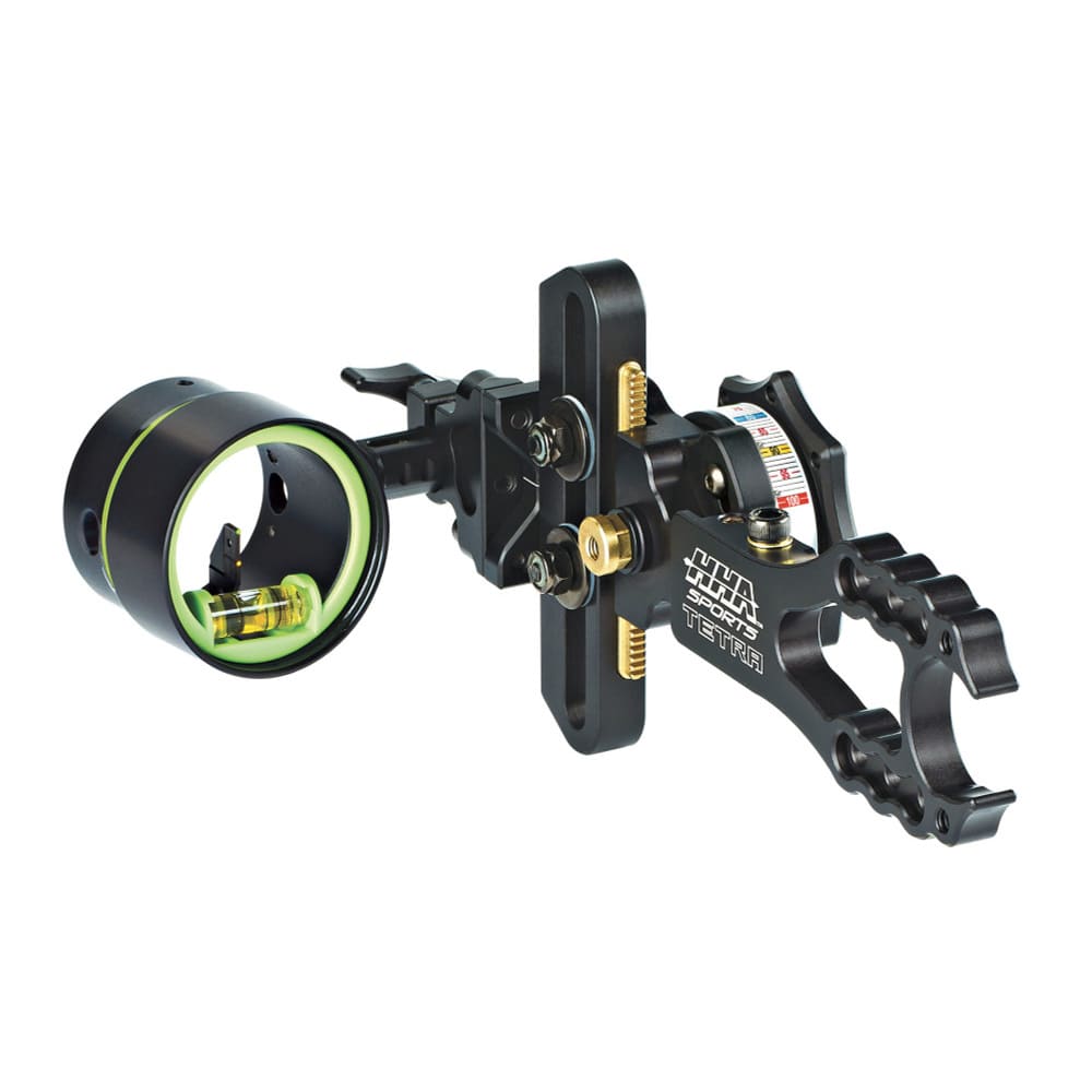 HHA Tetra Max RYZ 2510 w/.010 2-pin 1-5/8" Scope Green Top Pin & Yellow 2nd Pin LH RYZMX-2510-GYEL LH